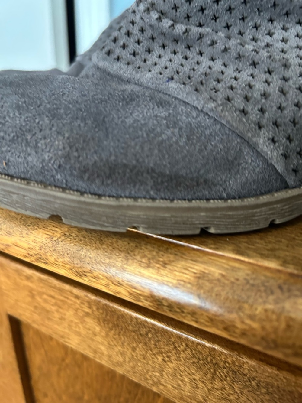Earth Origins Oakland Amanda Ankle Booties, Genuine Suede in Gray - Picture 4 of 10